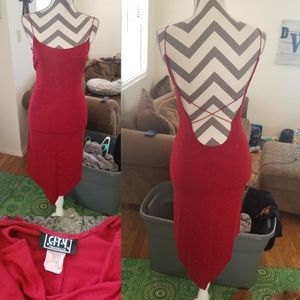 Fancy Glitter Red Dress